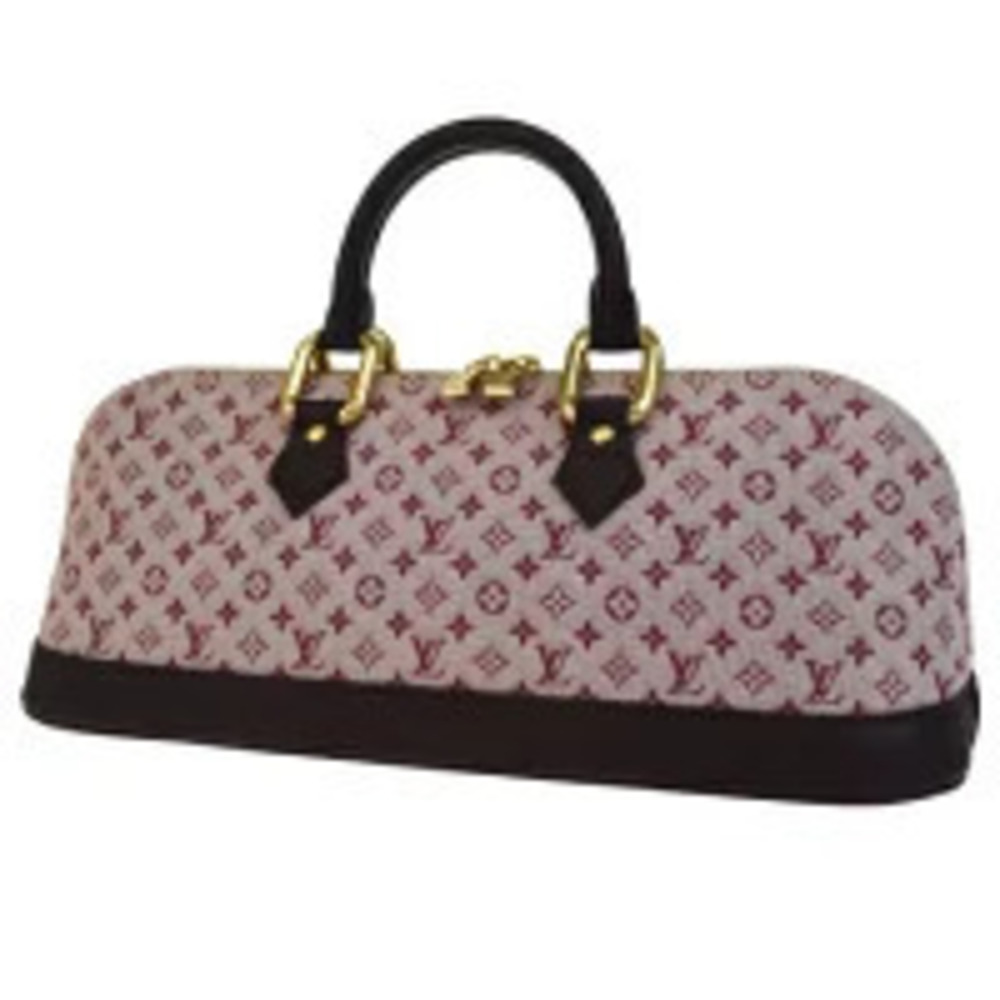 Louis Vuitton Armaron Handbag Monogram Cerise Red canvas leather